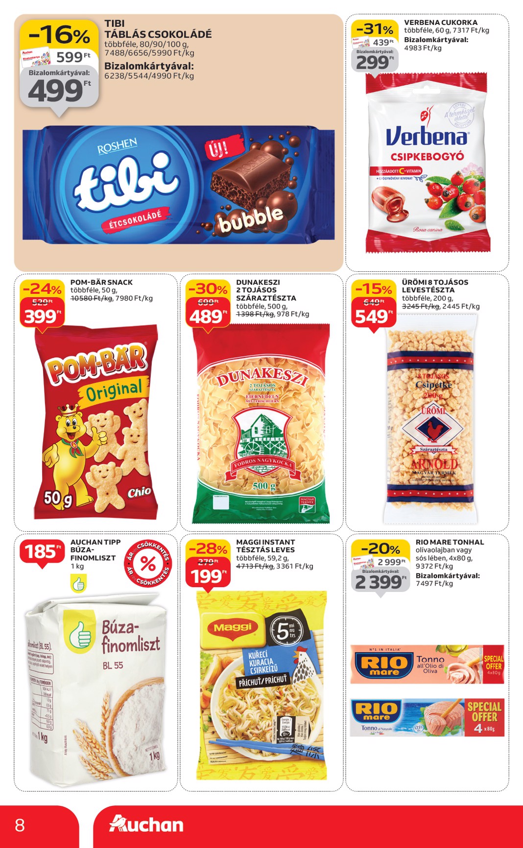 auchan - Auchan szupermarket akciós újság, érvényes 01.02. - 01.07. - page: 8