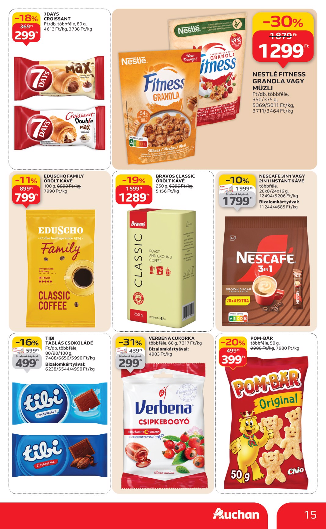 auchan - Auchan Hipermarket akciós újság, érvényes 01.02. - 01.07. - page: 15