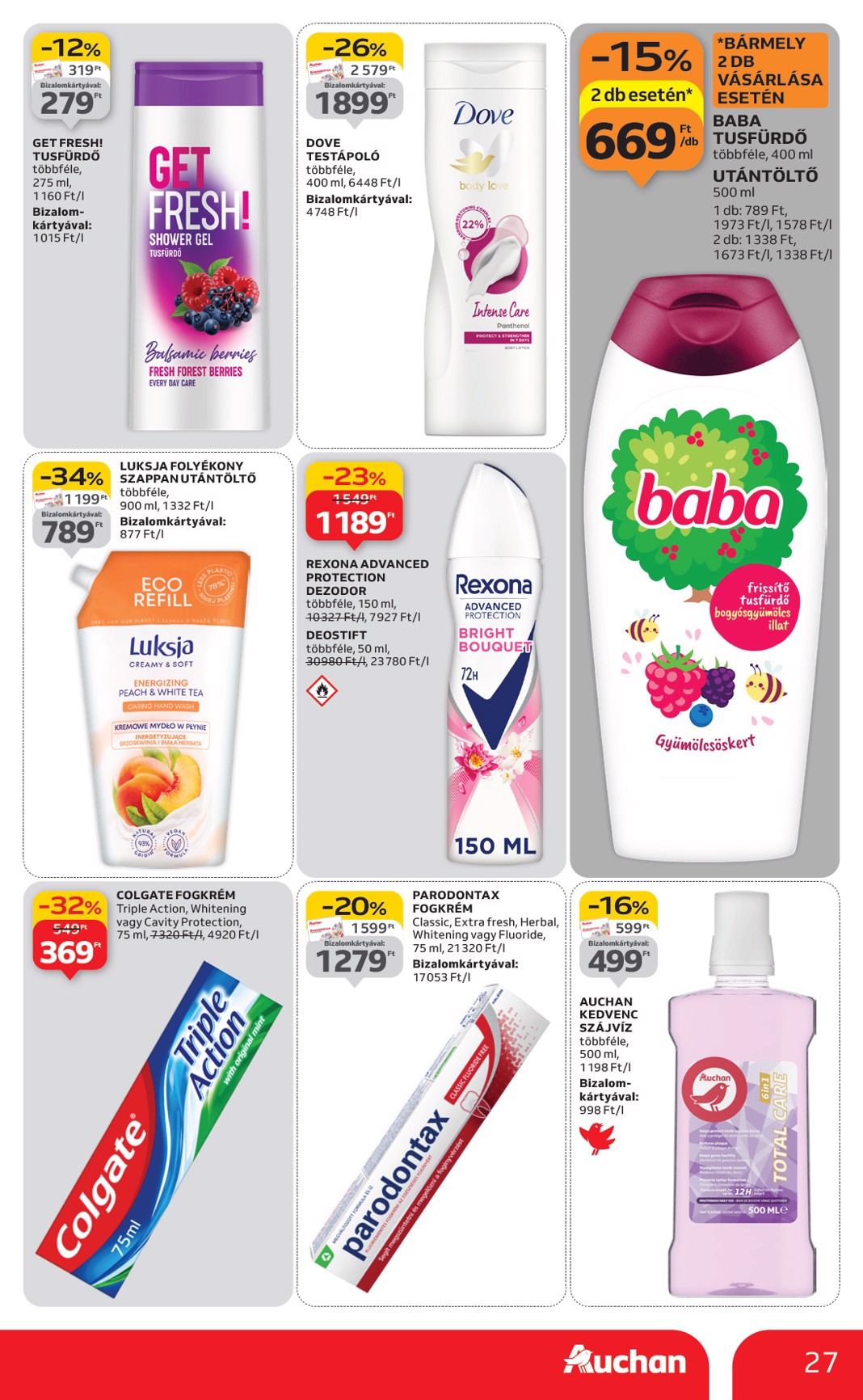 auchan - Auchan Hipermarket akciós újság, érvényes 01.02. - 01.07. - page: 27