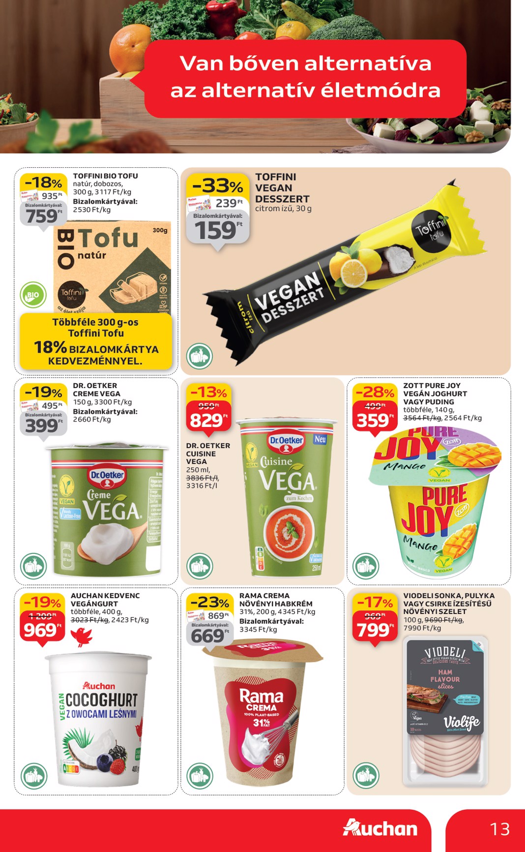 auchan - Auchan Hipermarket akciós újság, érvényes 01.02. - 01.07. - page: 13