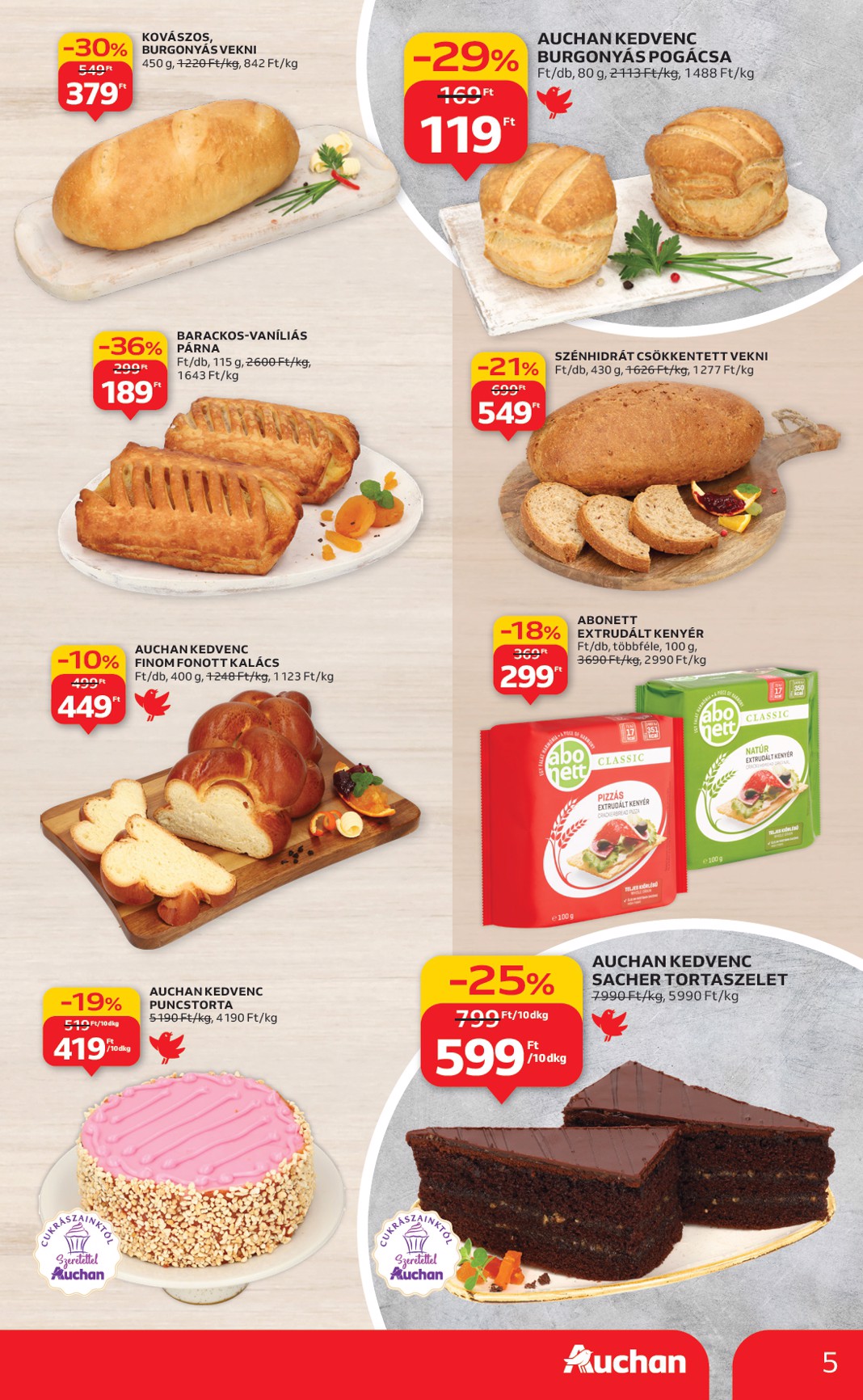 auchan - Auchan Hipermarket akciós újság, érvényes 01.02. - 01.07. - page: 5