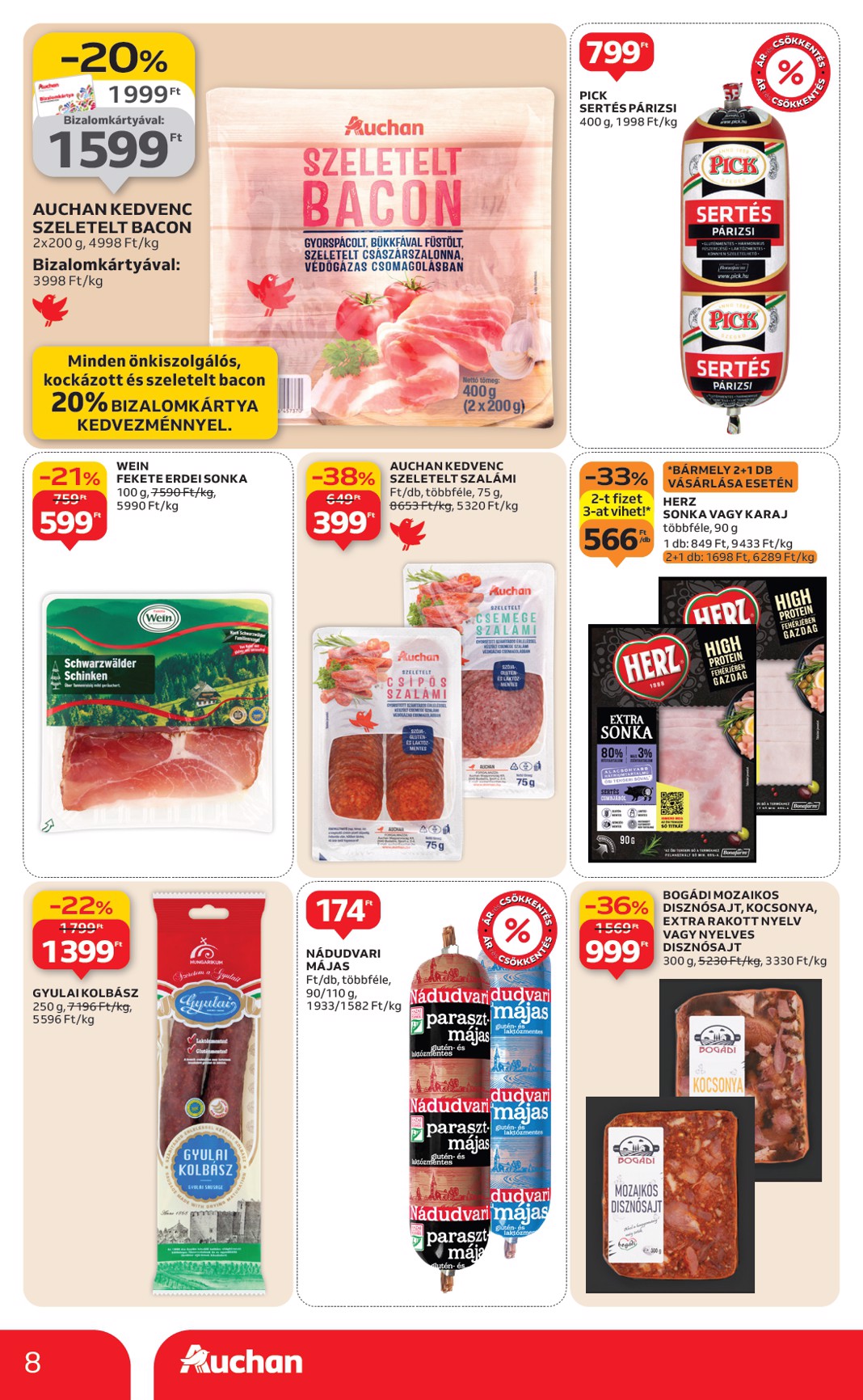 auchan - Auchan Hipermarket akciós újság, érvényes 01.02. - 01.07. - page: 8