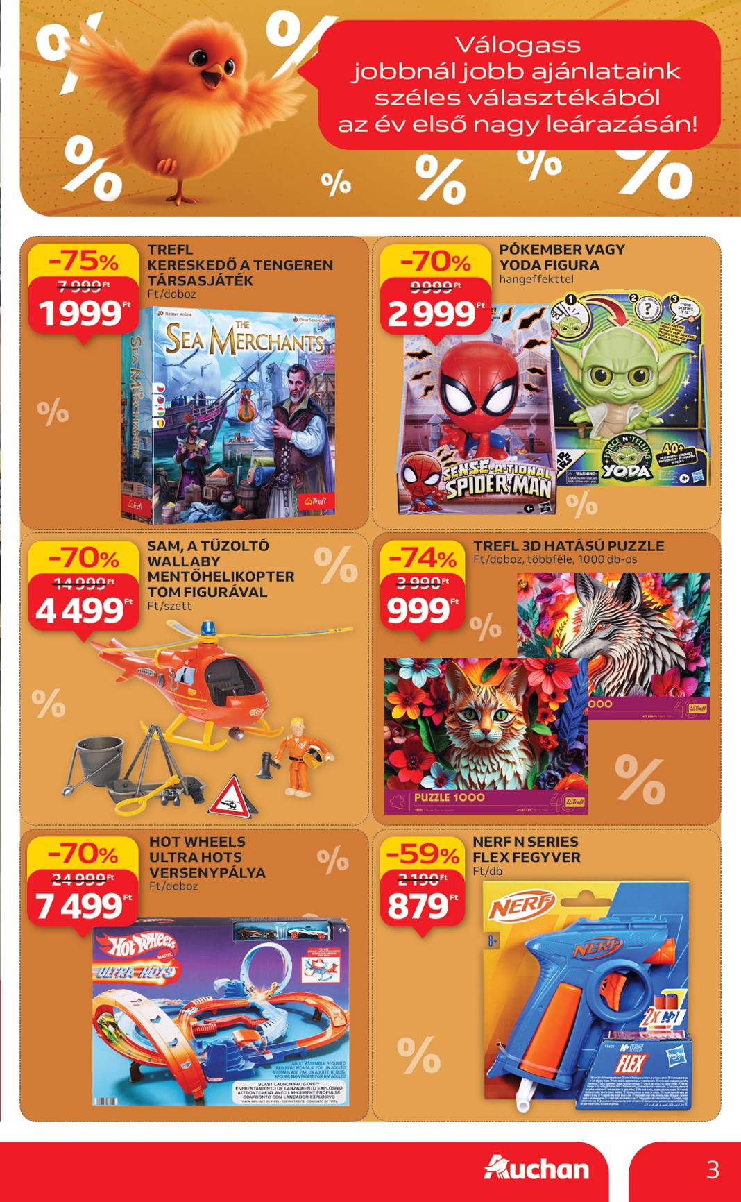 auchan - Auchan Hipermarket akciós újság, érvényes 01.02. - 01.07. - page: 3