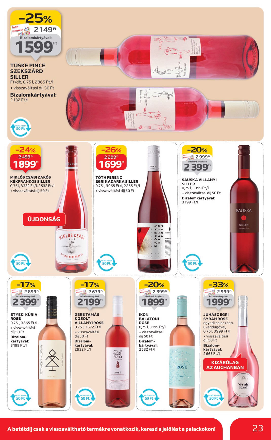 auchan - Auchan Hipermarket akciós újság, érvényes 01.02. - 01.07. - page: 23