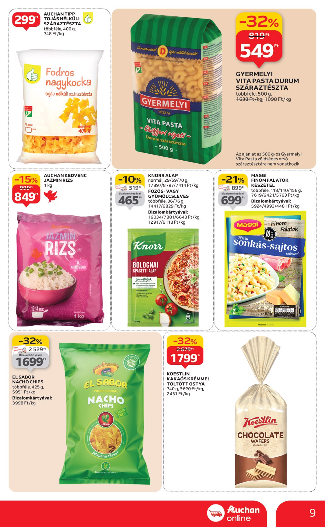 auchan - Auchan szupermarket akciós újság, érvényes 01.08. - 01.14. - page: 9