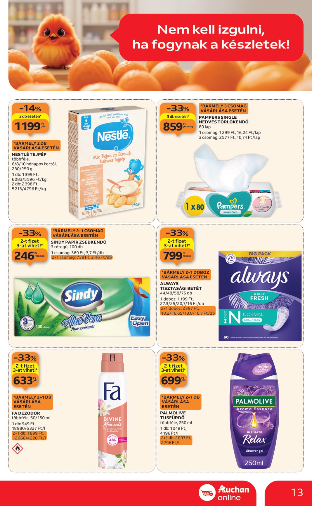 auchan - Auchan szupermarket akciós újság, érvényes 01.08. - 01.14. - page: 13