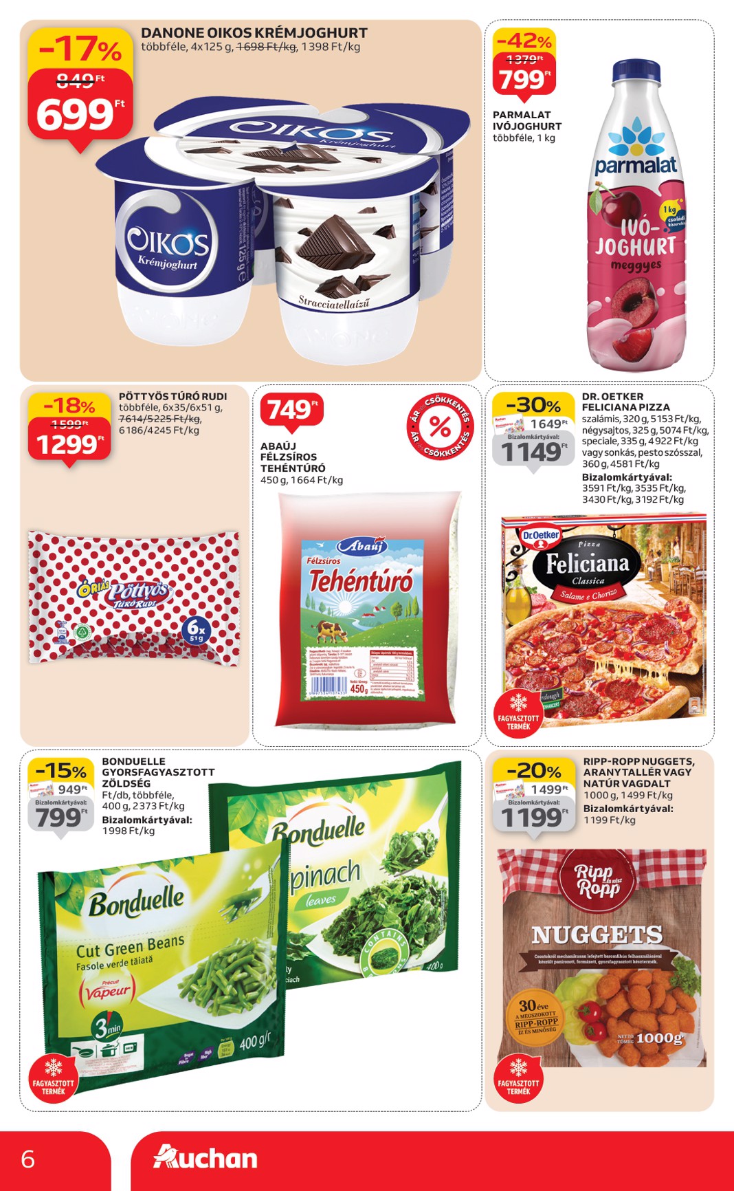 auchan - Auchan szupermarket akciós újság, érvényes 01.08. - 01.14. - page: 6