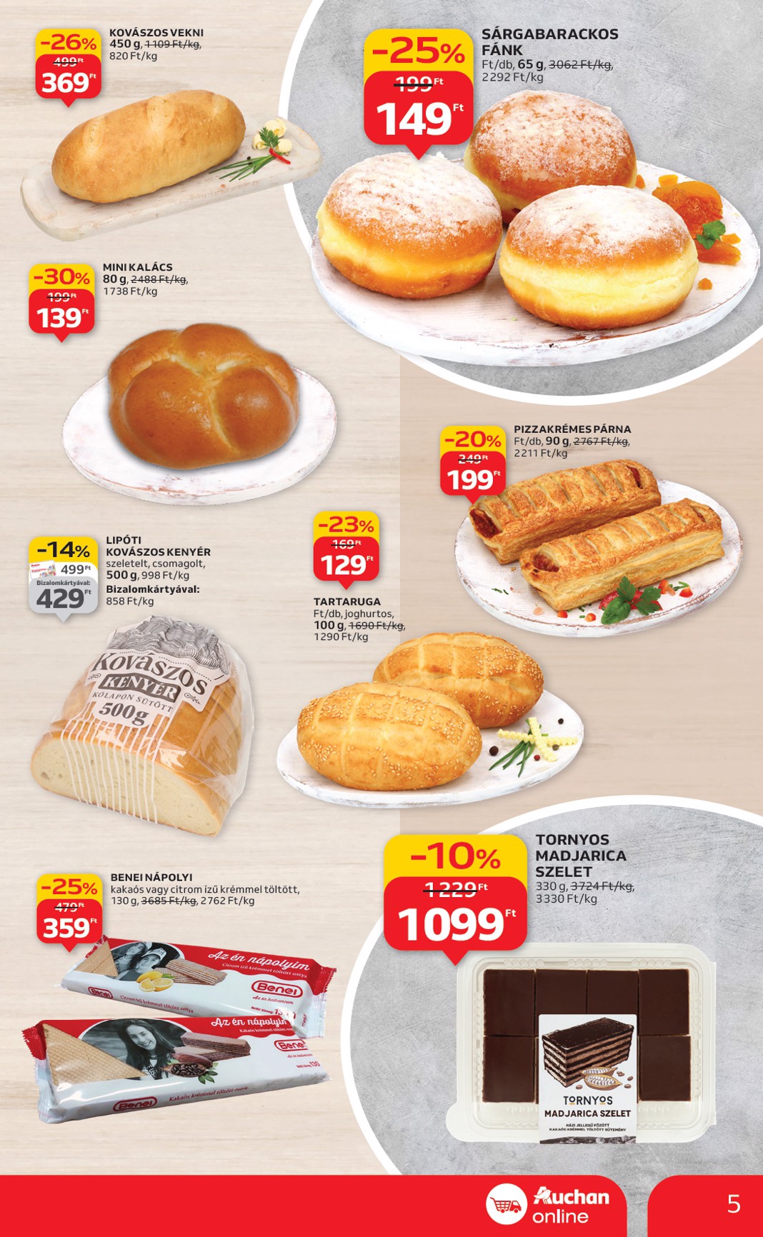 auchan - Auchan szupermarket akciós újság, érvényes 01.08. - 01.14. - page: 5