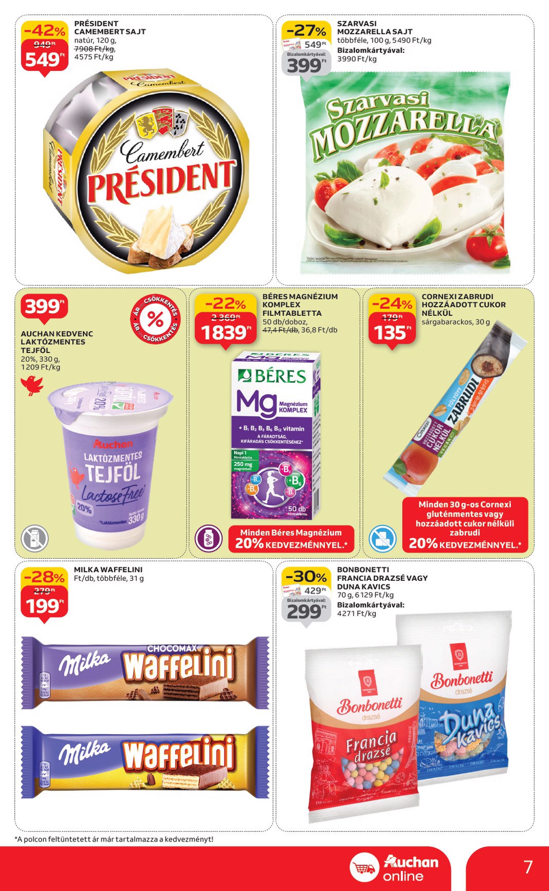 auchan - Auchan szupermarket akciós újság, érvényes 01.08. - 01.14. - page: 7