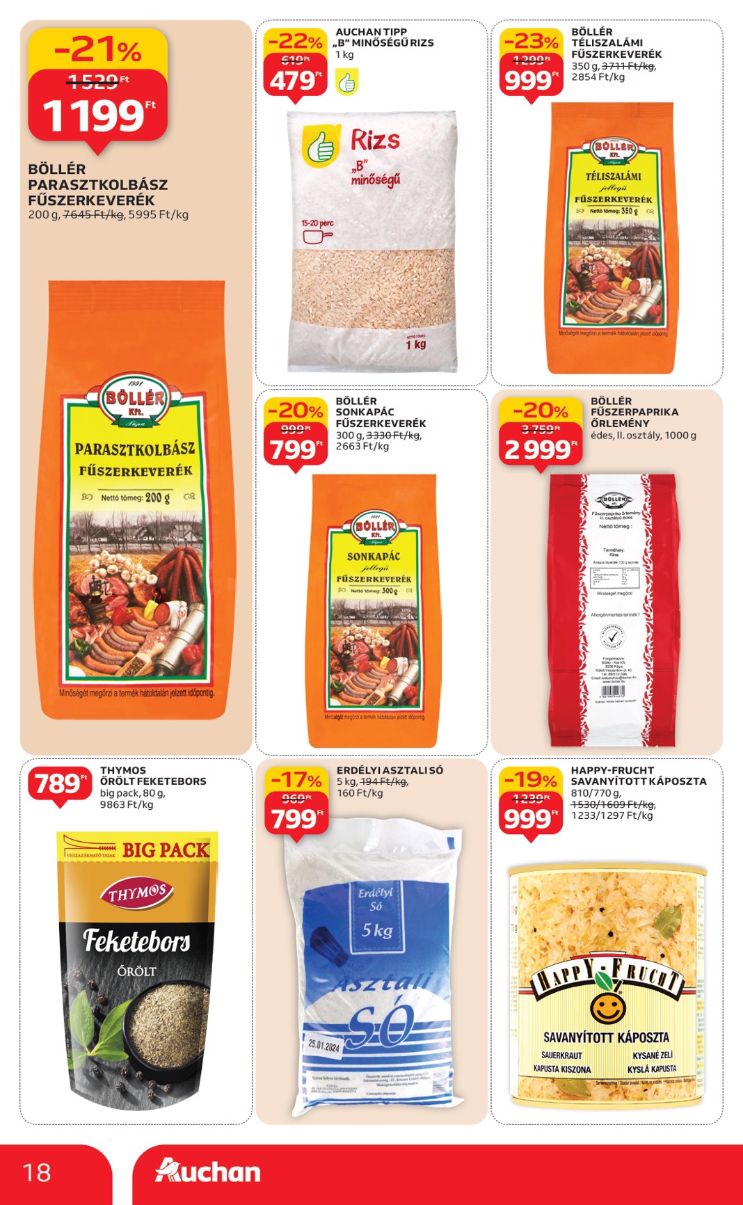auchan - Auchan Hipermarket akciós újság, érvényes 01.08. - 01.14. - page: 18