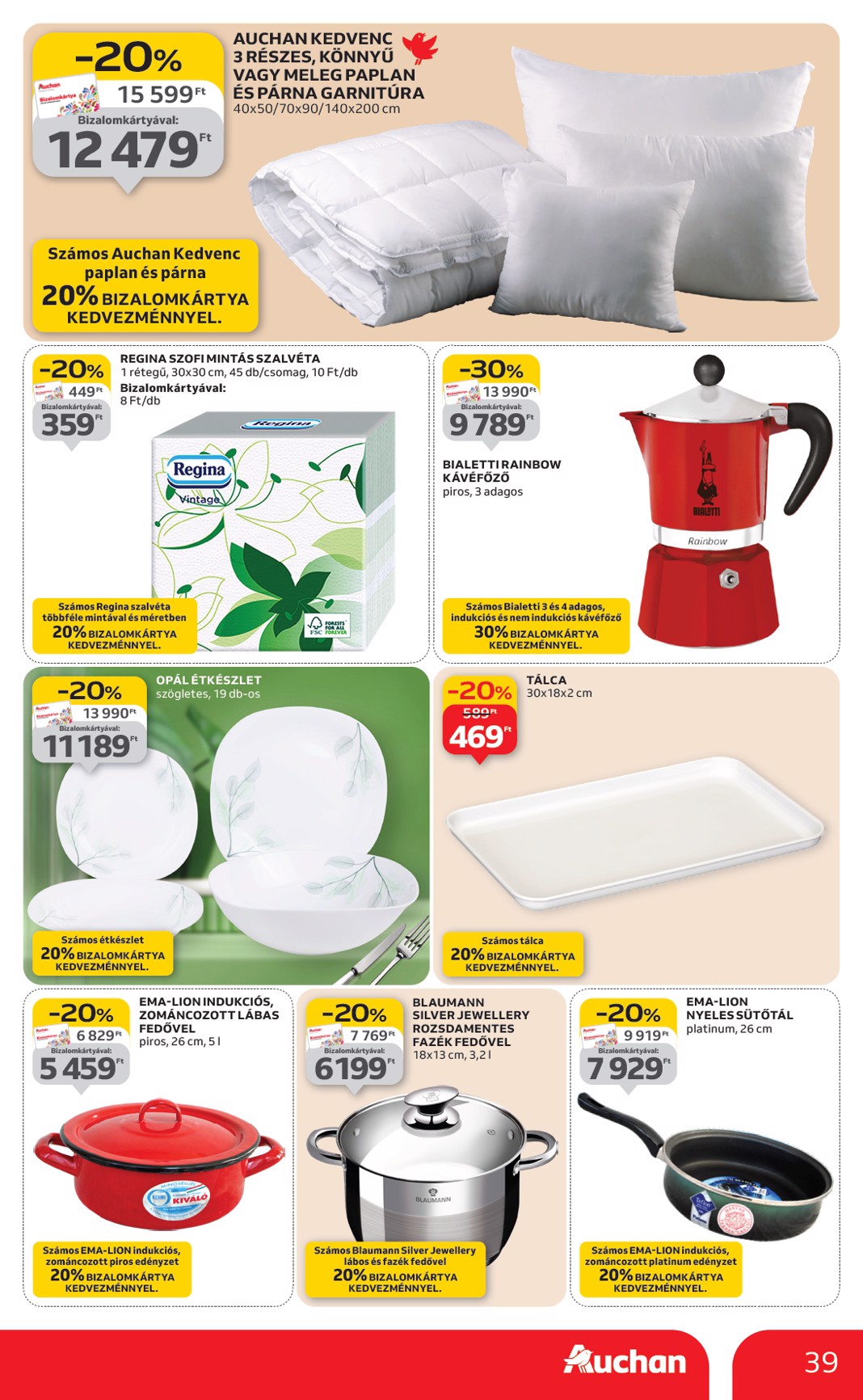 auchan - Auchan Hipermarket akciós újság, érvényes 01.08. - 01.14. - page: 39