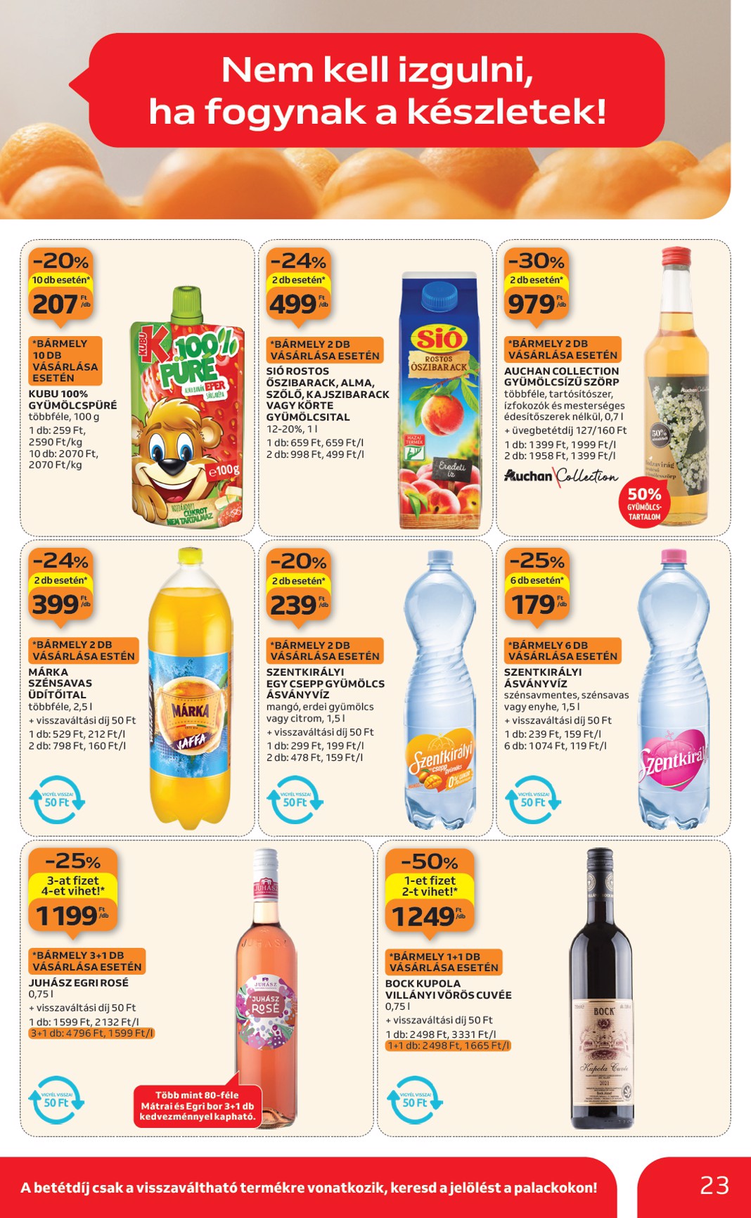 auchan - Auchan Hipermarket akciós újság, érvényes 01.08. - 01.14. - page: 23