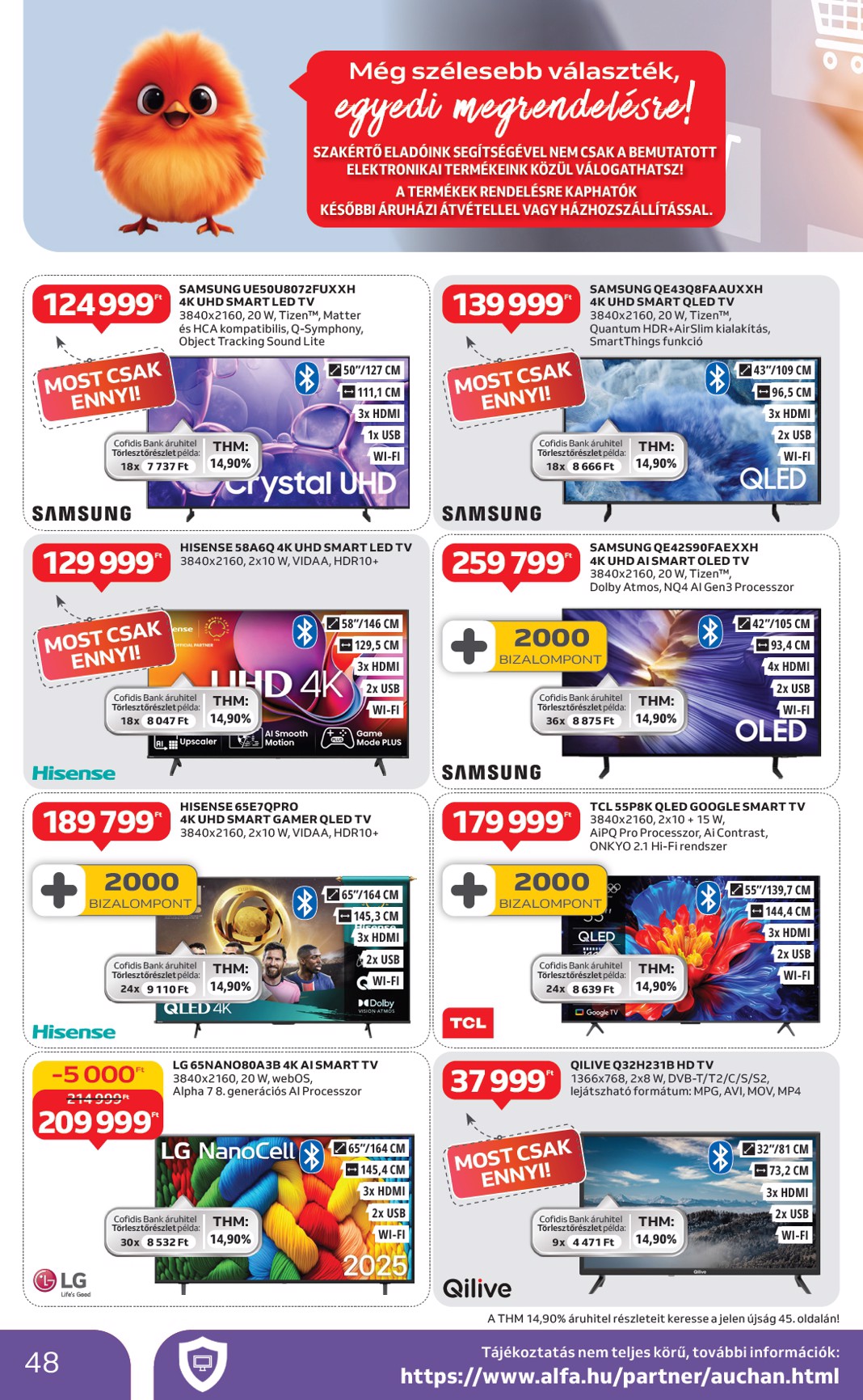 auchan - Auchan Hipermarket akciós újság, érvényes 01.08. - 01.14. - page: 48