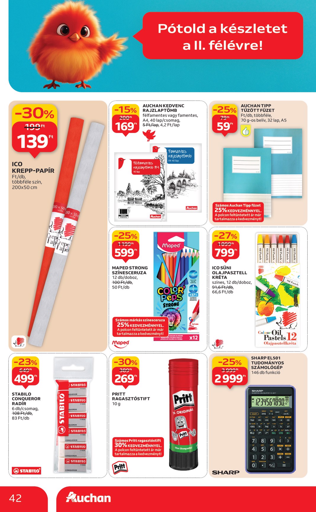 auchan - Auchan Hipermarket akciós újság, érvényes 01.08. - 01.14. - page: 42