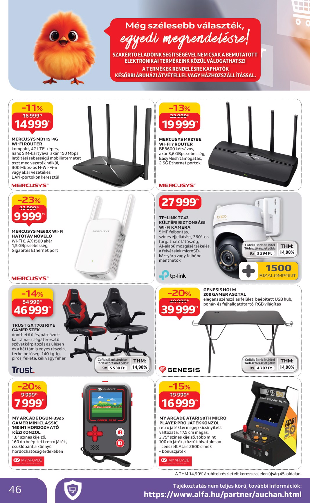 auchan - Auchan Hipermarket akciós újság, érvényes 01.08. - 01.14. - page: 46