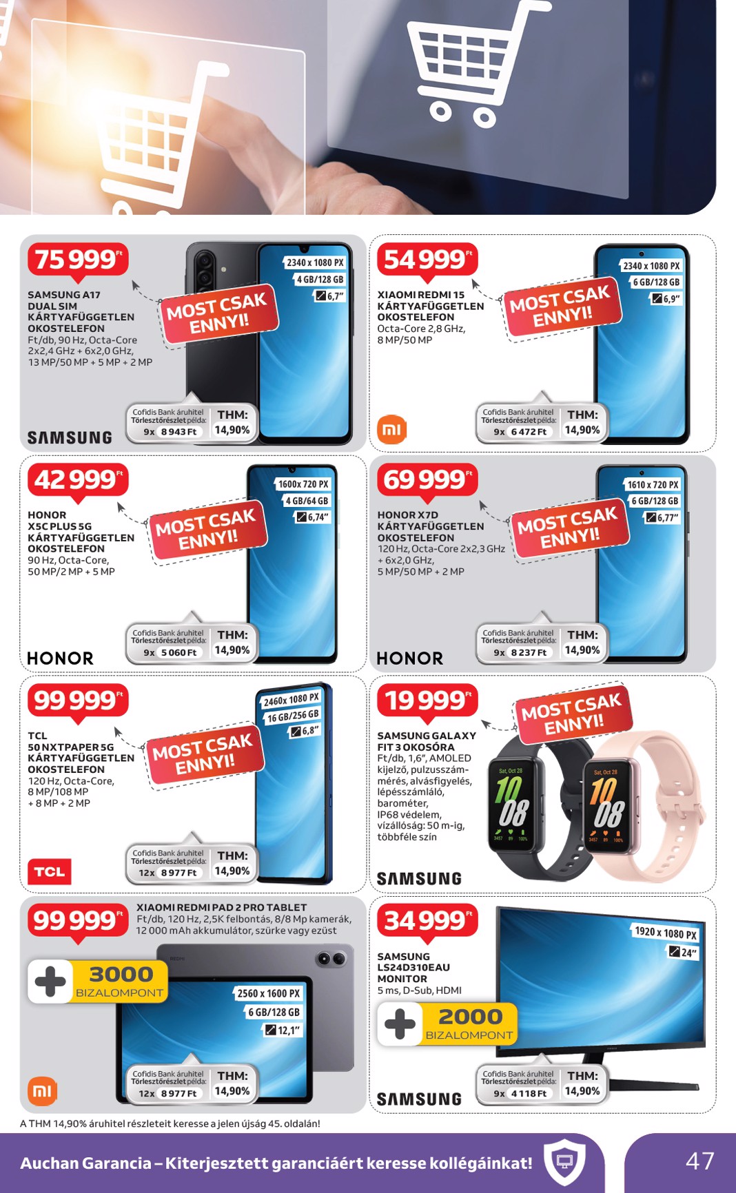 auchan - Auchan Hipermarket akciós újság, érvényes 01.08. - 01.14. - page: 47