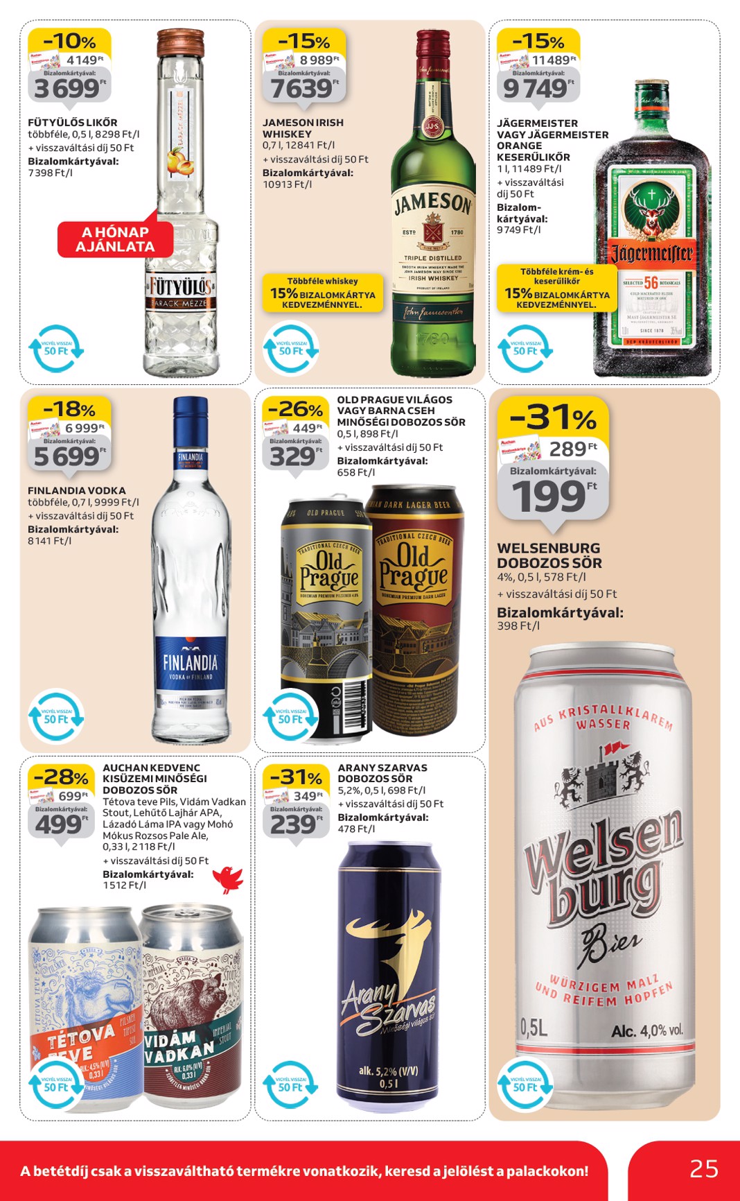 auchan - Auchan Hipermarket akciós újság, érvényes 01.08. - 01.14. - page: 25