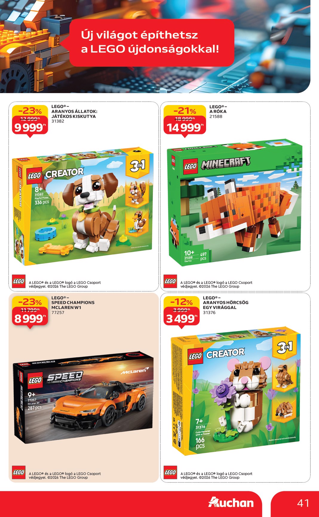 auchan - Auchan Hipermarket akciós újság, érvényes 01.08. - 01.14. - page: 41