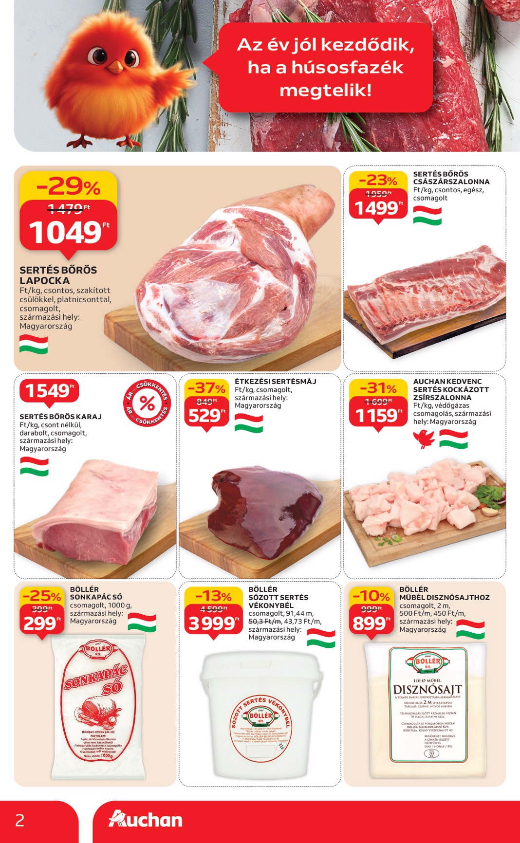 auchan - Auchan Hipermarket akciós újság, érvényes 01.08. - 01.14. - page: 2