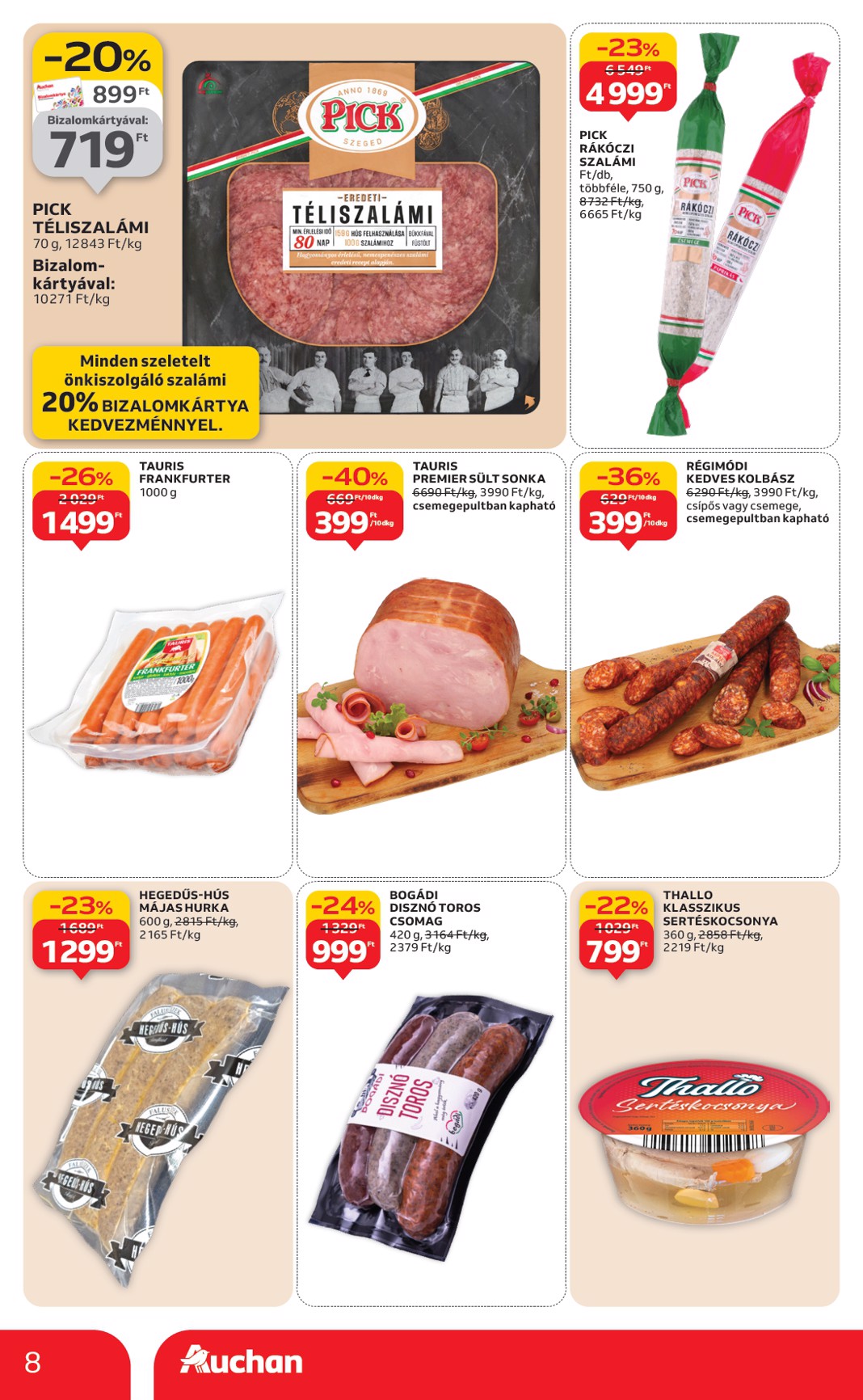 auchan - Auchan Hipermarket akciós újság, érvényes 01.08. - 01.14. - page: 8