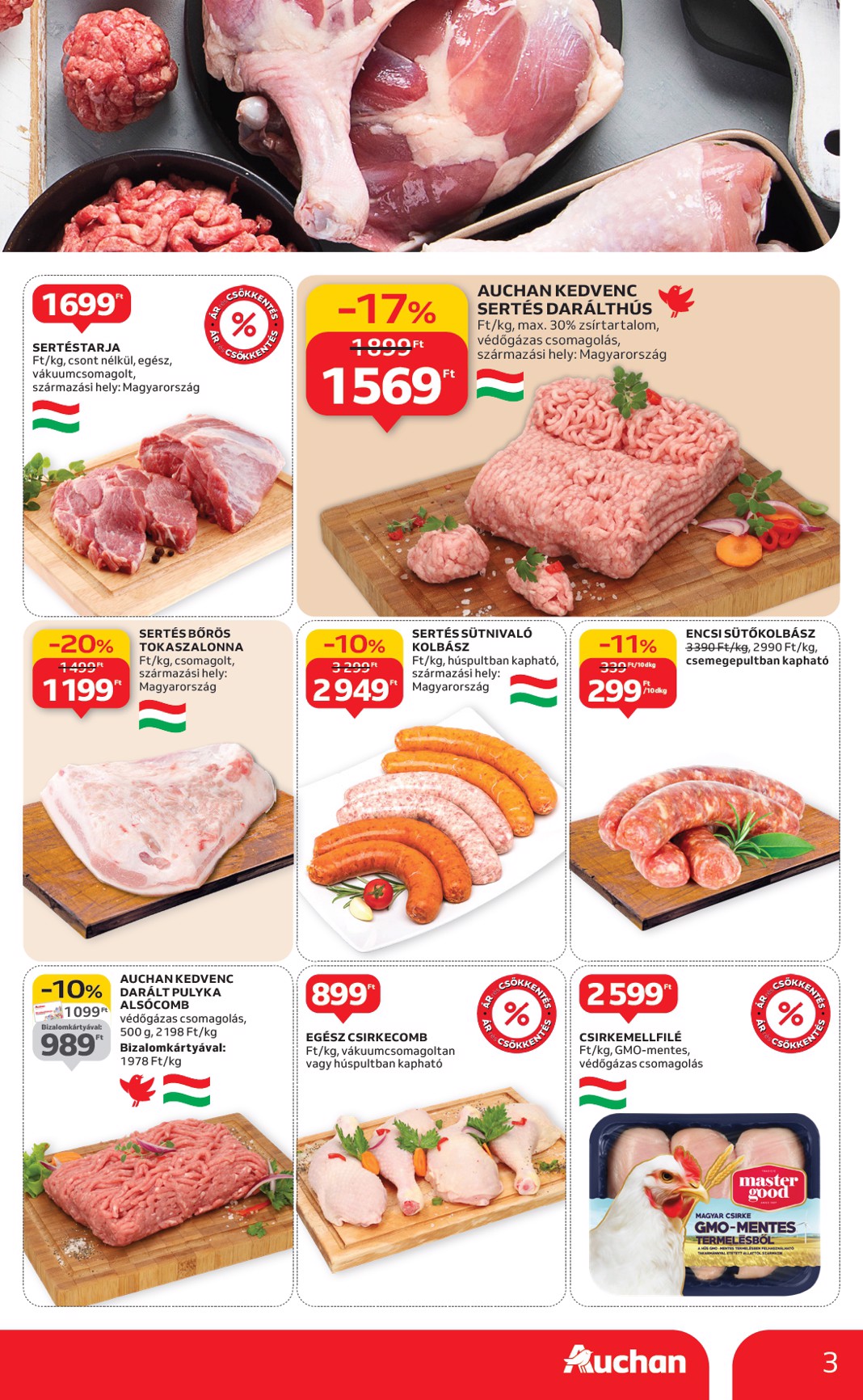 auchan - Auchan Hipermarket akciós újság, érvényes 01.08. - 01.14. - page: 3