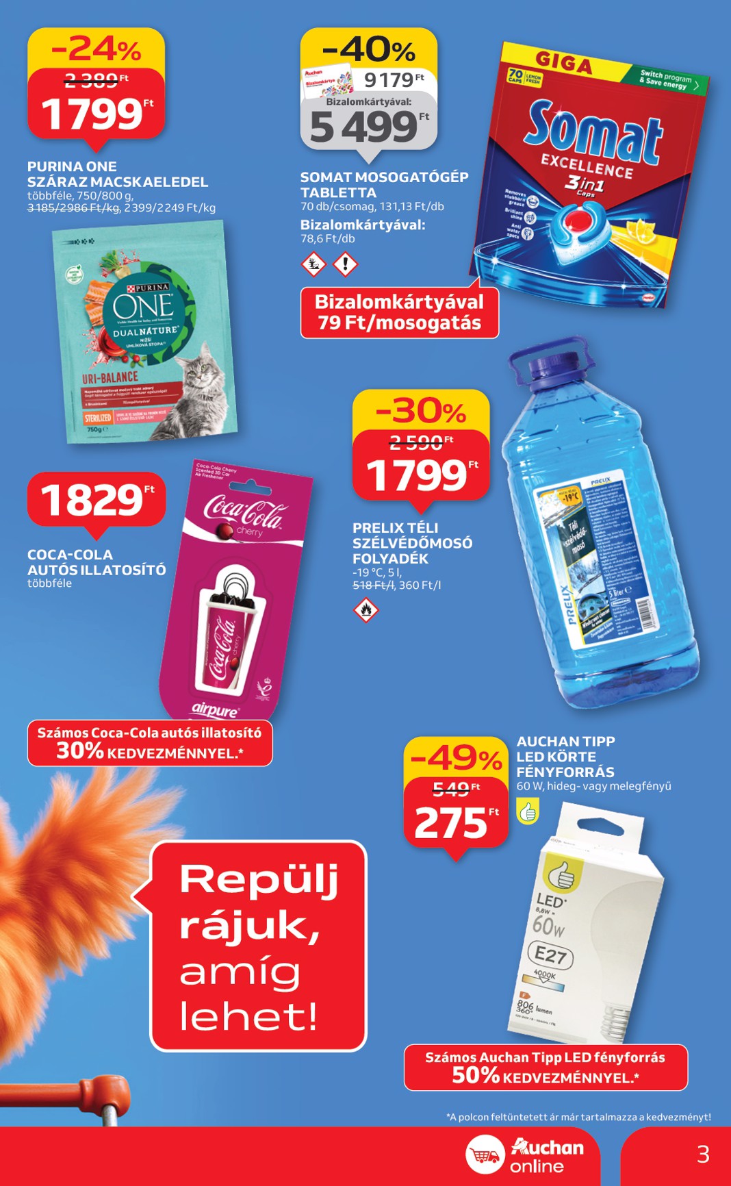 auchan - Auchan szupermarket akciós újság, érvényes 01.15. - 01.21. - page: 3