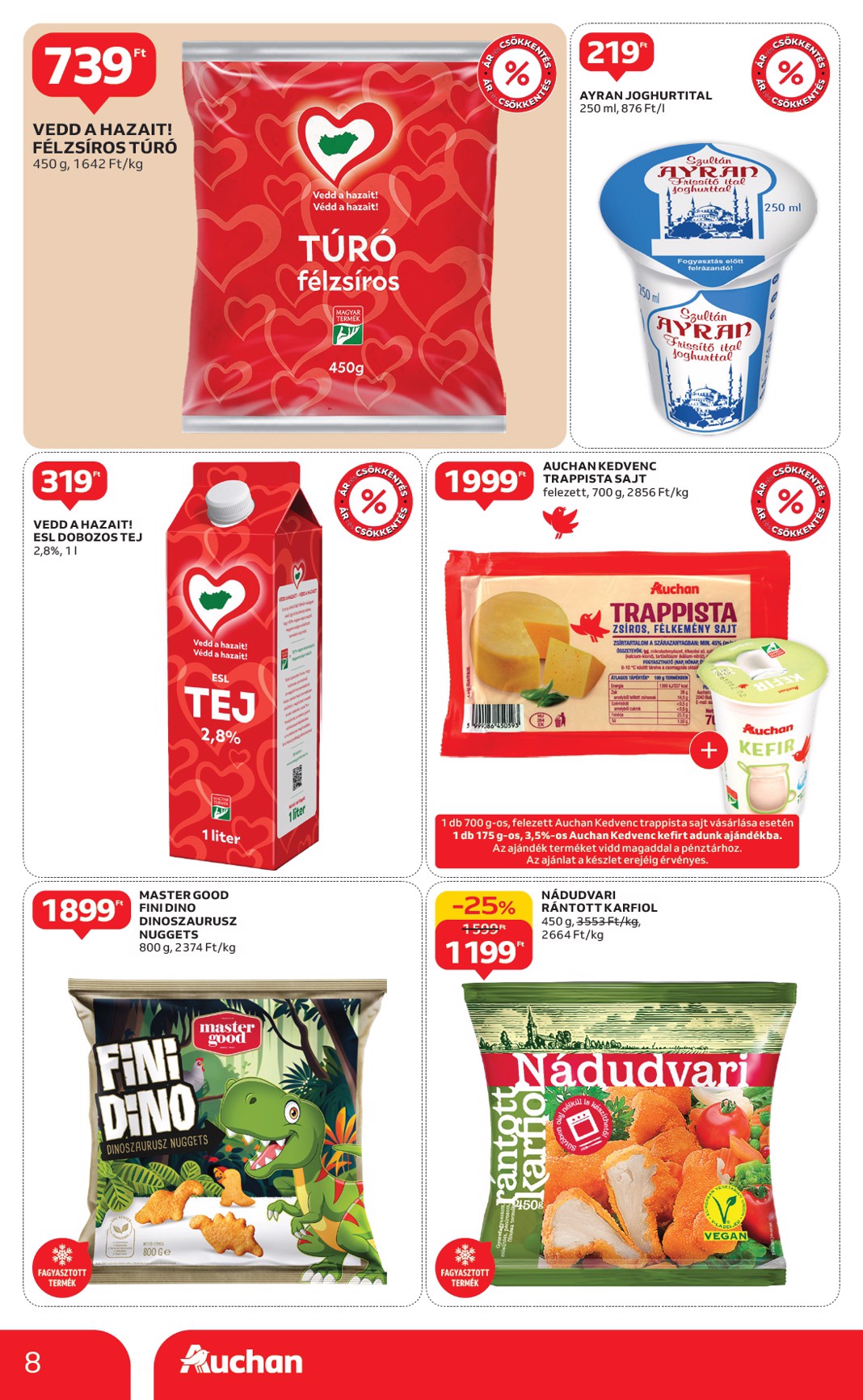 auchan - Auchan szupermarket akciós újság, érvényes 01.15. - 01.21. - page: 8