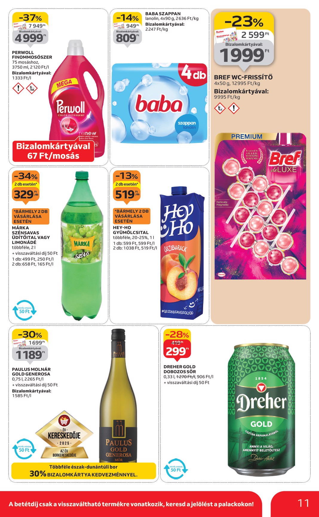 auchan - Auchan szupermarket akciós újság, érvényes 01.15. - 01.21. - page: 11