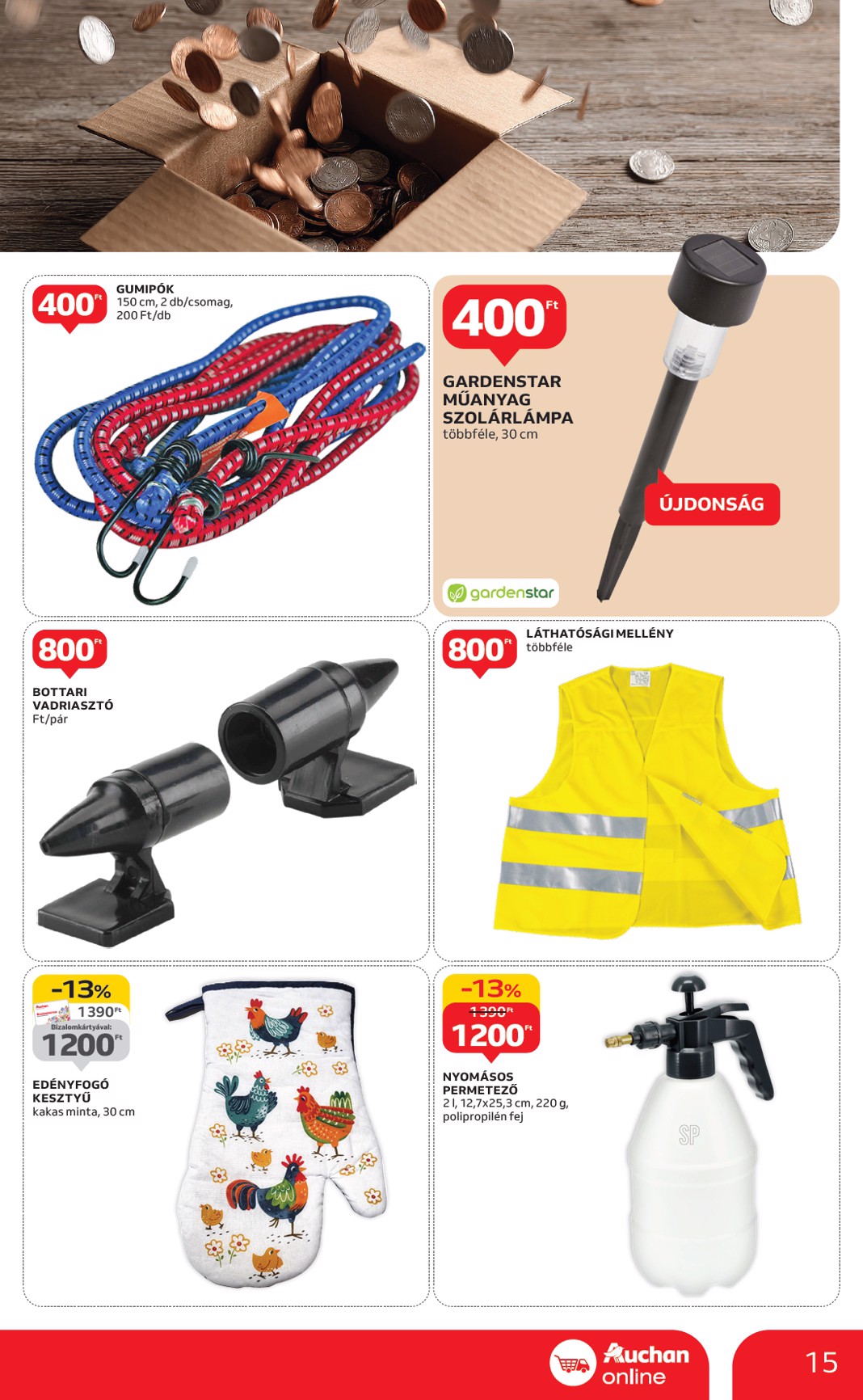 auchan - Auchan szupermarket akciós újság, érvényes 01.15. - 01.21. - page: 15