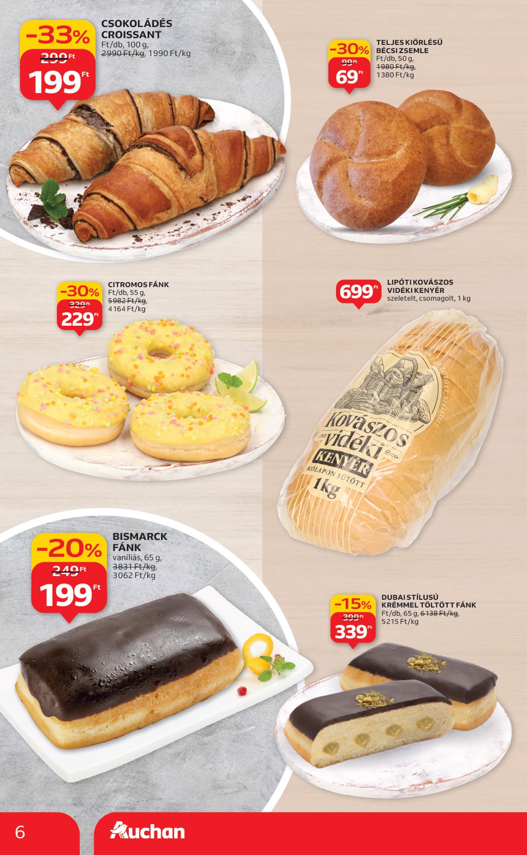 auchan - Auchan szupermarket akciós újság, érvényes 01.15. - 01.21. - page: 6