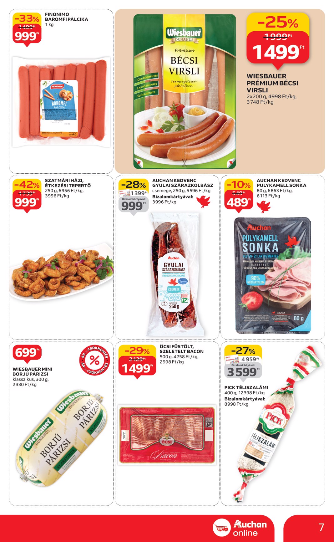 auchan - Auchan szupermarket akciós újság, érvényes 01.15. - 01.21. - page: 7