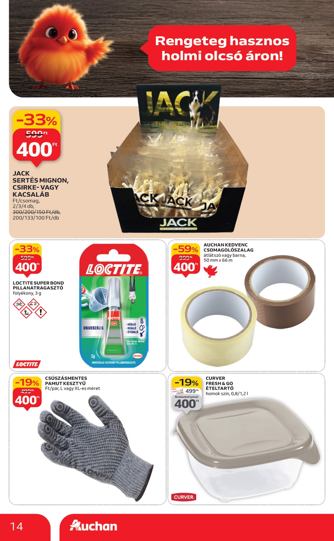 auchan - Auchan szupermarket akciós újság, érvényes 01.15. - 01.21. - page: 14
