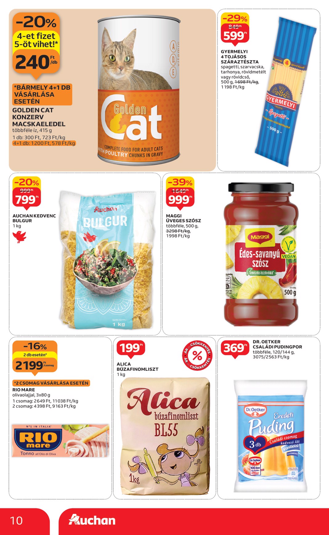 auchan - Auchan szupermarket akciós újság, érvényes 01.15. - 01.21. - page: 10