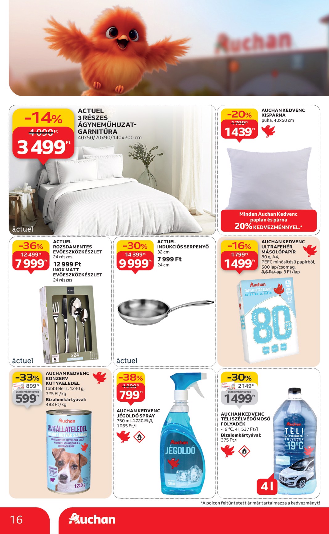 auchan - Auchan - Saját márkás ajánlataink akciós újság, érvényes 01.22. - 02.04. - page: 16