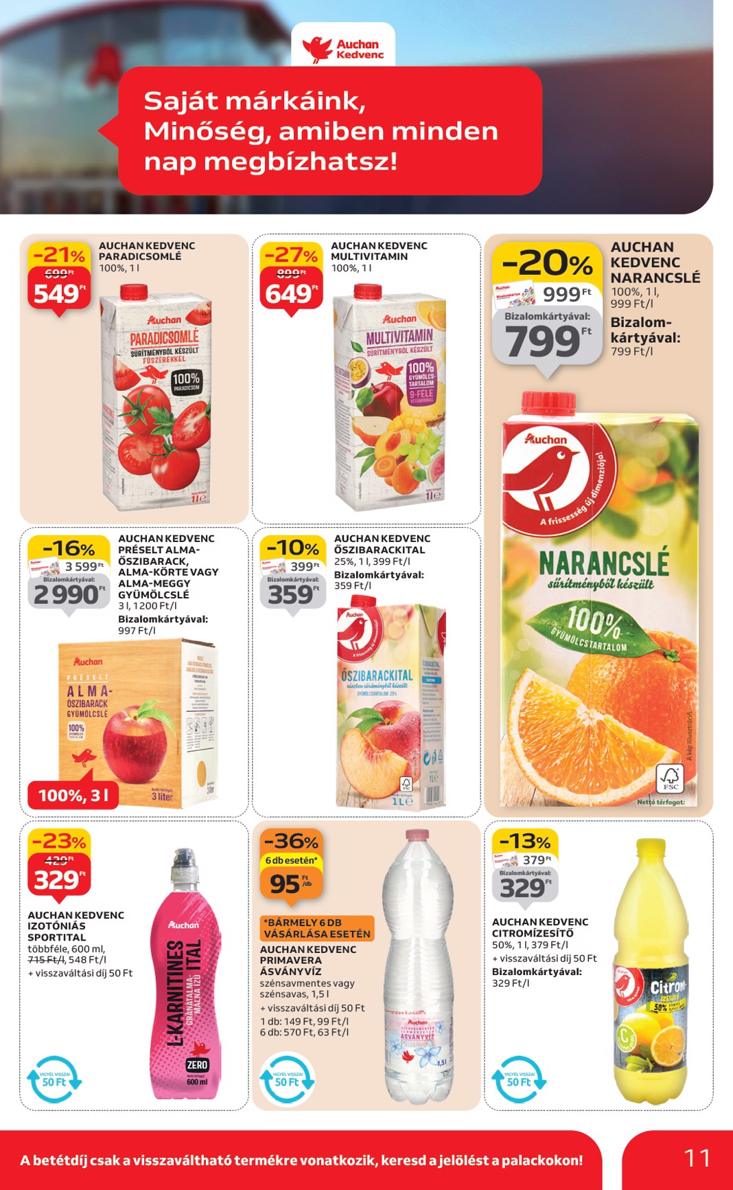 auchan - Auchan - Saját márkás ajánlataink akciós újság, érvényes 01.22. - 02.04. - page: 11