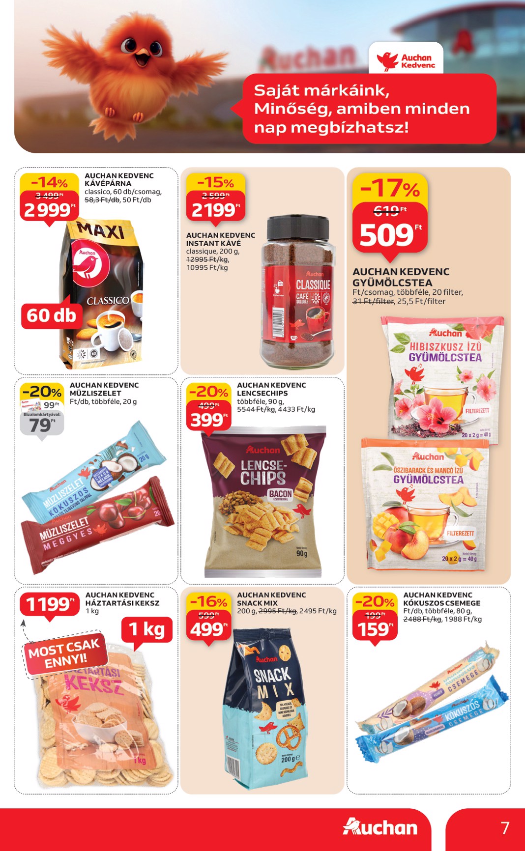 auchan - Auchan - Saját márkás ajánlataink akciós újság, érvényes 01.22. - 02.04. - page: 7