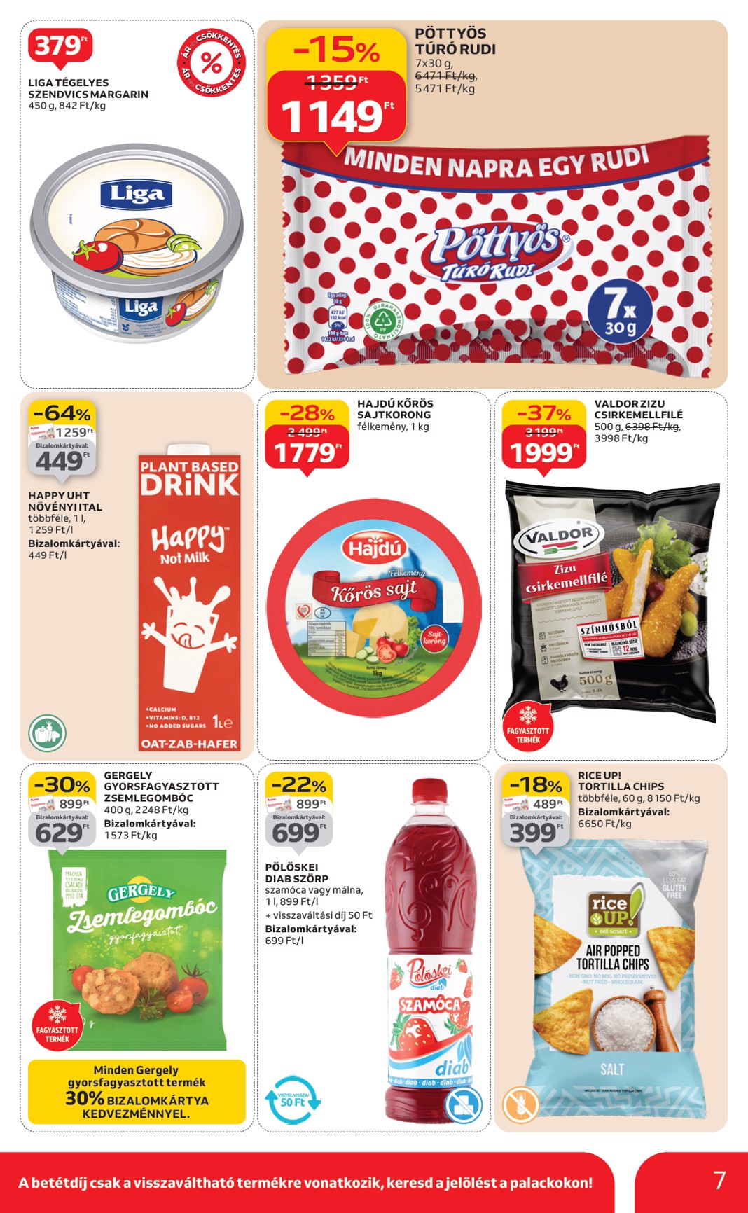 auchan - Auchan szupermarket akciós újság, érvényes 01.22. - 01.28. - page: 7