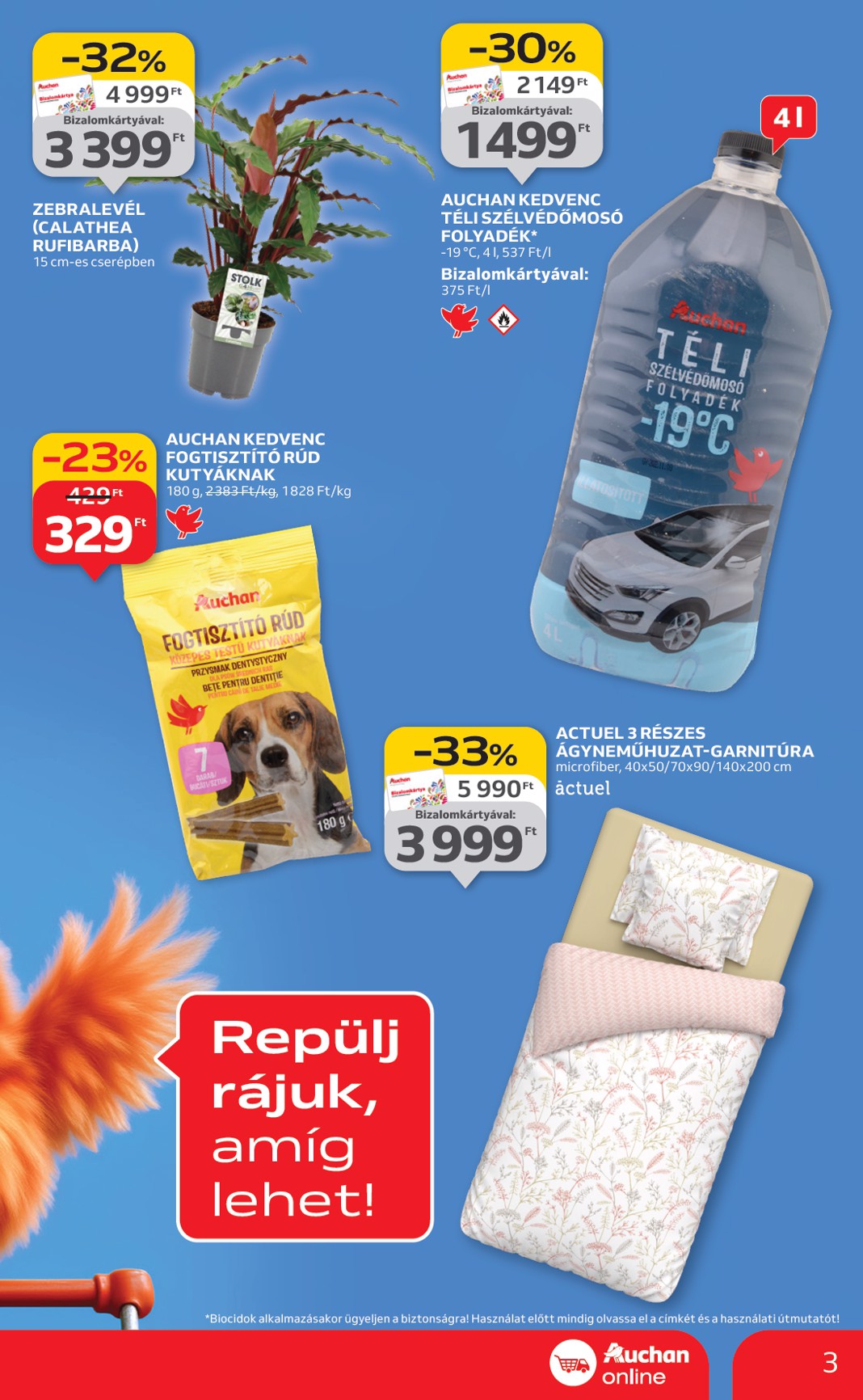 auchan - Auchan szupermarket akciós újság, érvényes 01.22. - 01.28. - page: 3