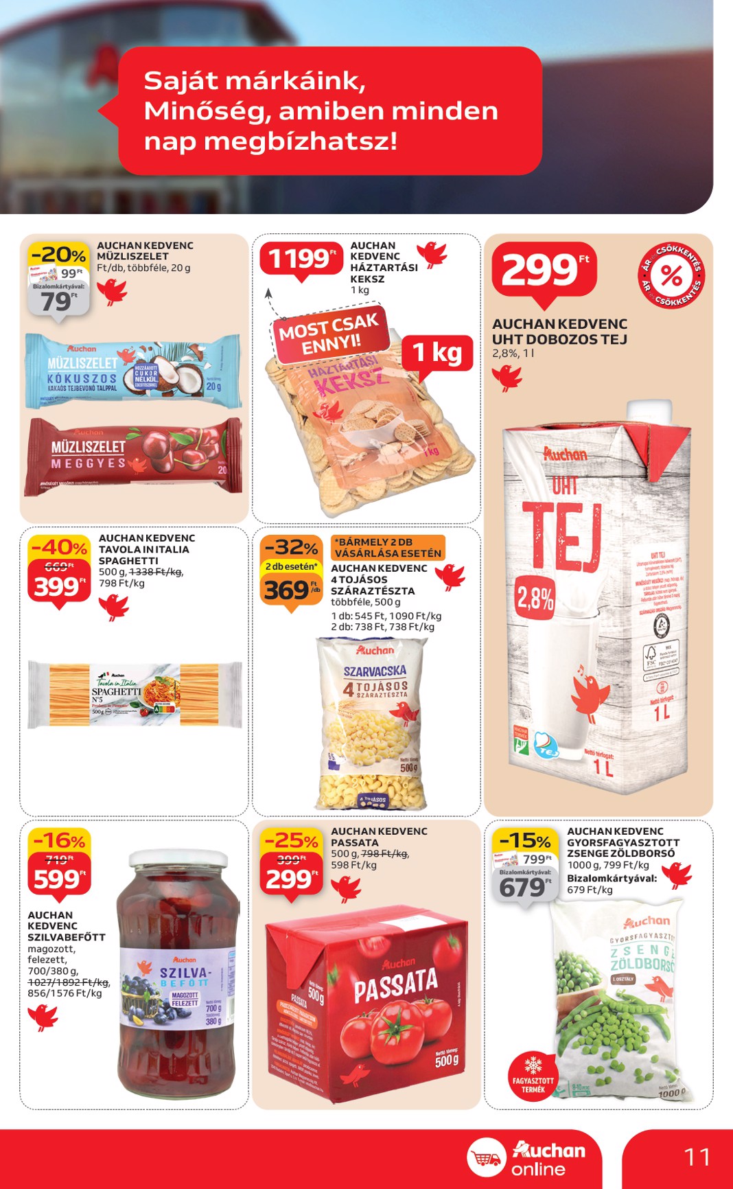 auchan - Auchan szupermarket akciós újság, érvényes 01.22. - 01.28. - page: 11