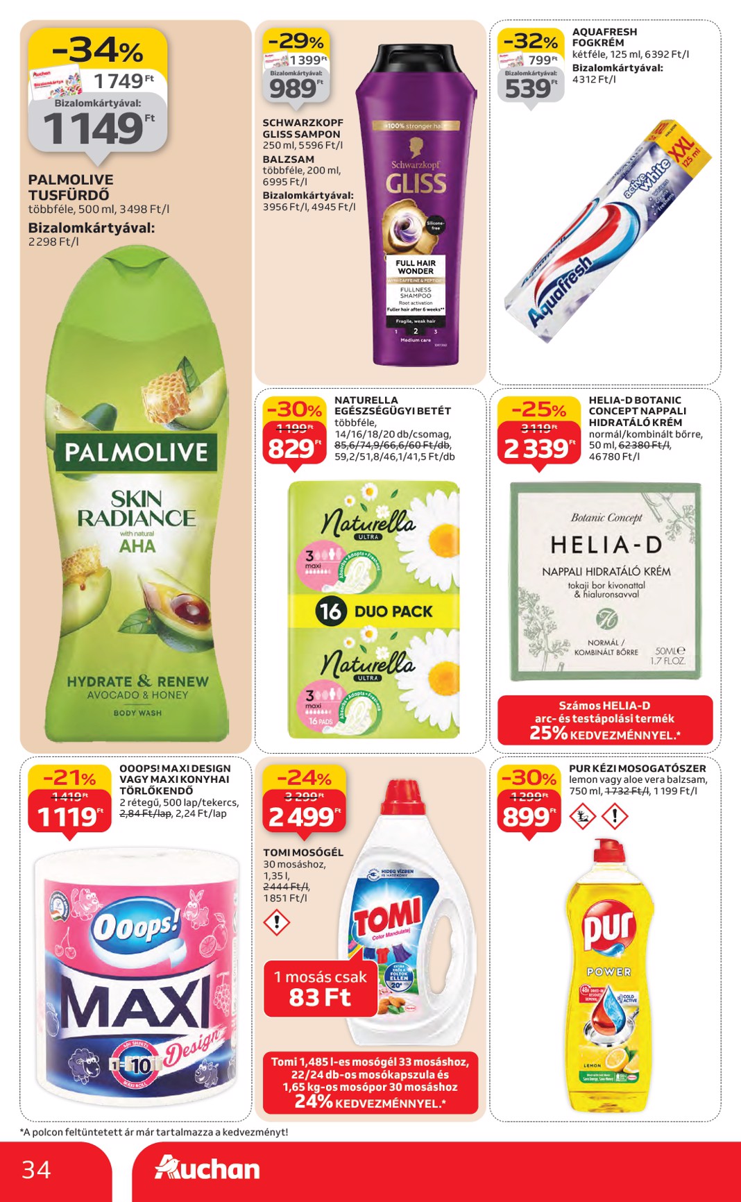 auchan - Auchan Hipermarket akciós újság, érvényes 01.22. - 01.28. - page: 34