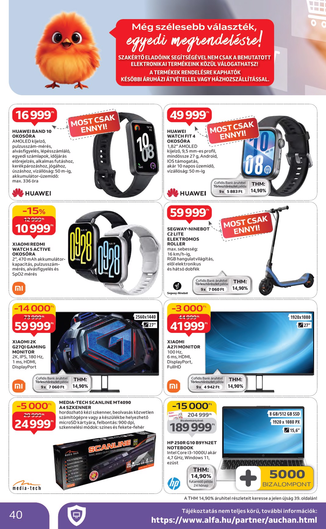 auchan - Auchan Hipermarket akciós újság, érvényes 01.22. - 01.28. - page: 40