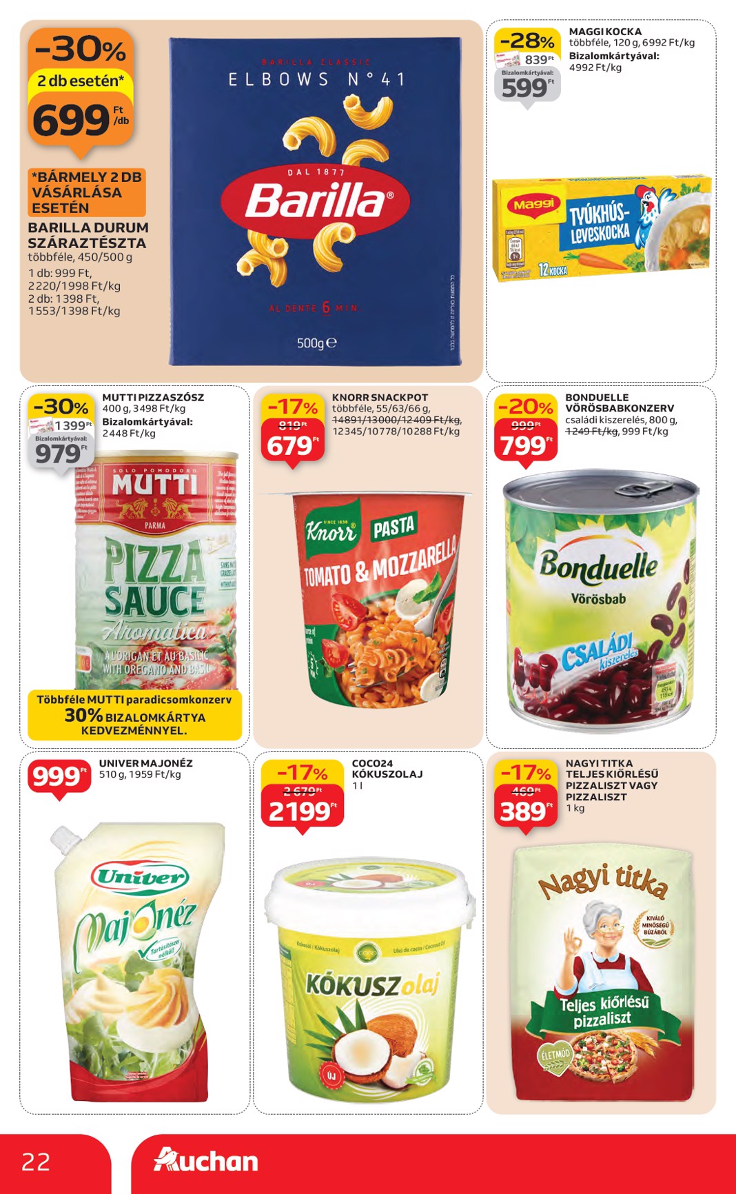 auchan - Auchan Hipermarket akciós újság, érvényes 01.22. - 01.28. - page: 22