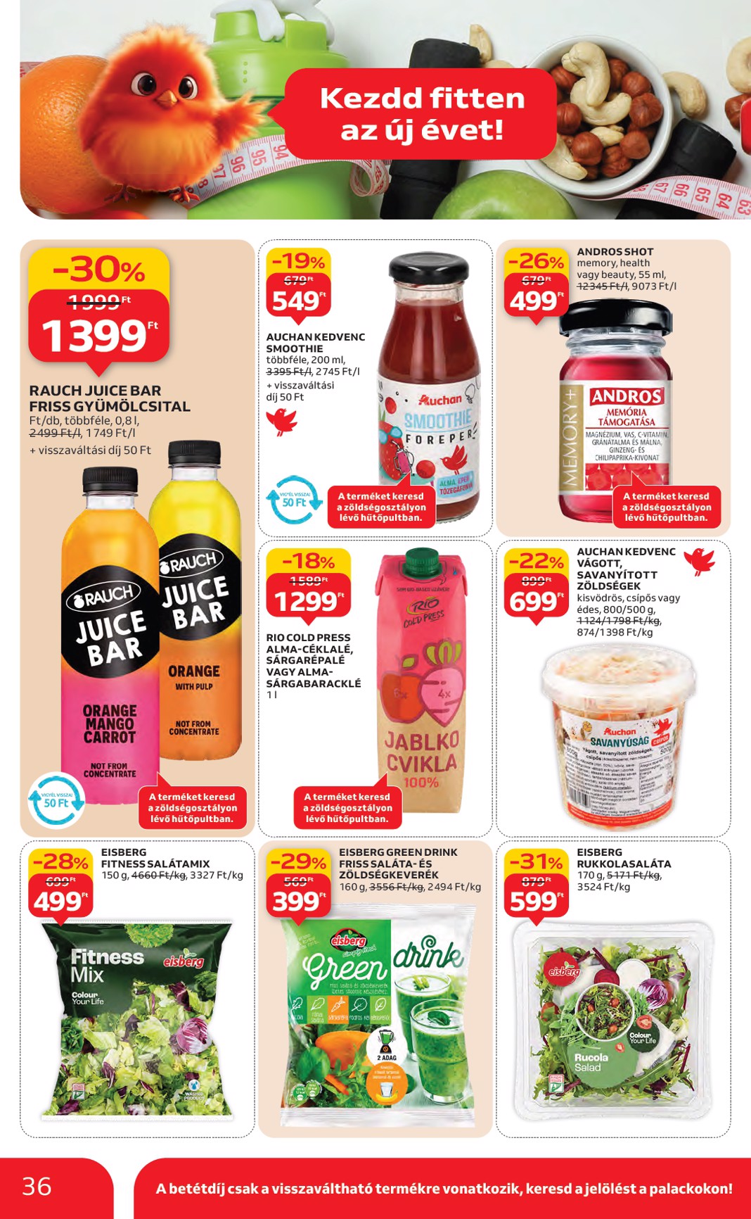 auchan - Auchan Hipermarket akciós újság, érvényes 01.22. - 01.28. - page: 36