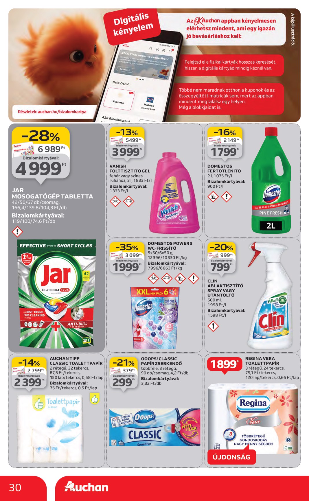 auchan - Auchan Hipermarket akciós újság, érvényes 01.22. - 01.28. - page: 30