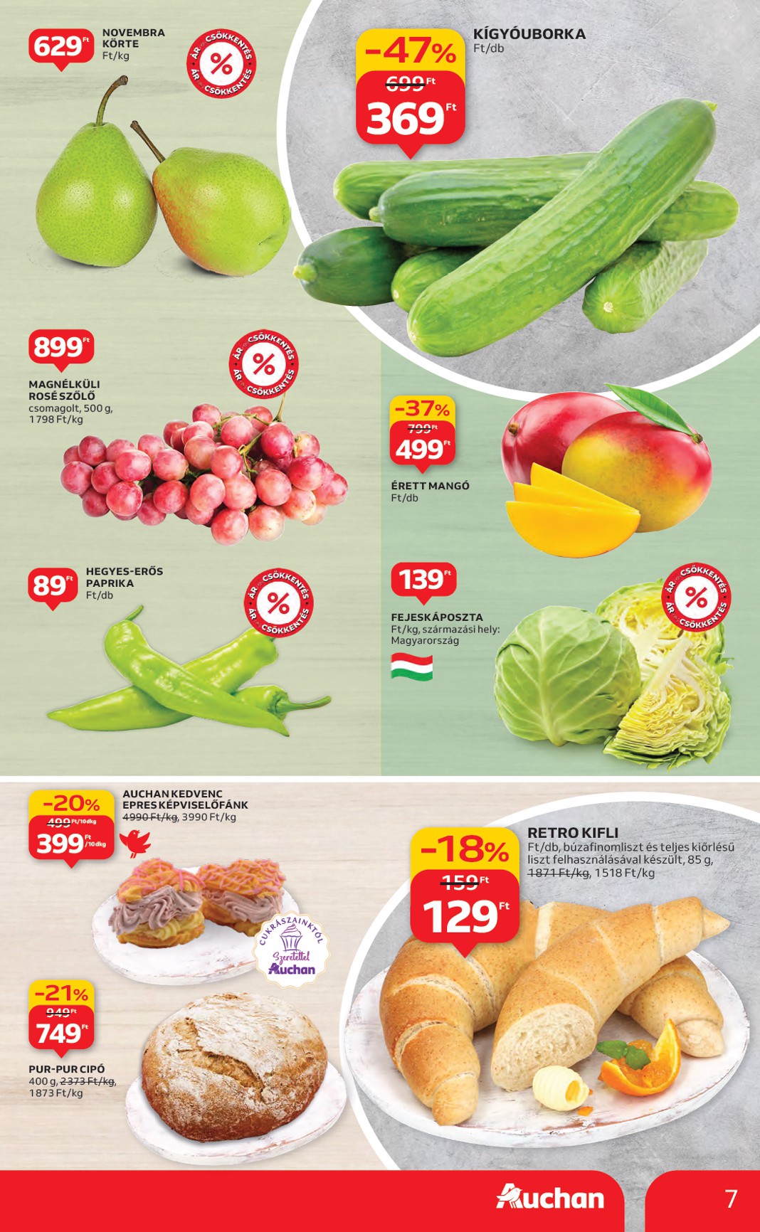 auchan - Auchan Hipermarket akciós újság, érvényes 01.22. - 01.28. - page: 7