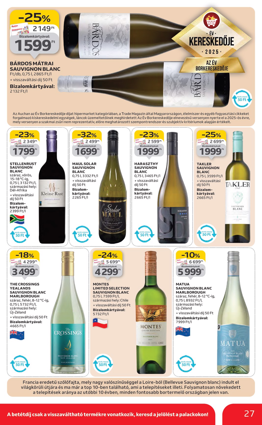 auchan - Auchan Hipermarket akciós újság, érvényes 01.22. - 01.28. - page: 27