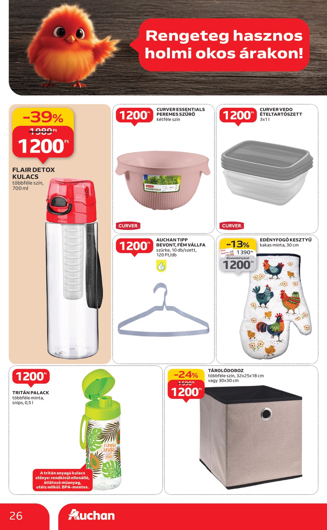 auchan - Auchan - Indítsd okosan az évet - Hipermarket ajánlatiank akciós újság, érvényes 01.15. - 02.04. - page: 26