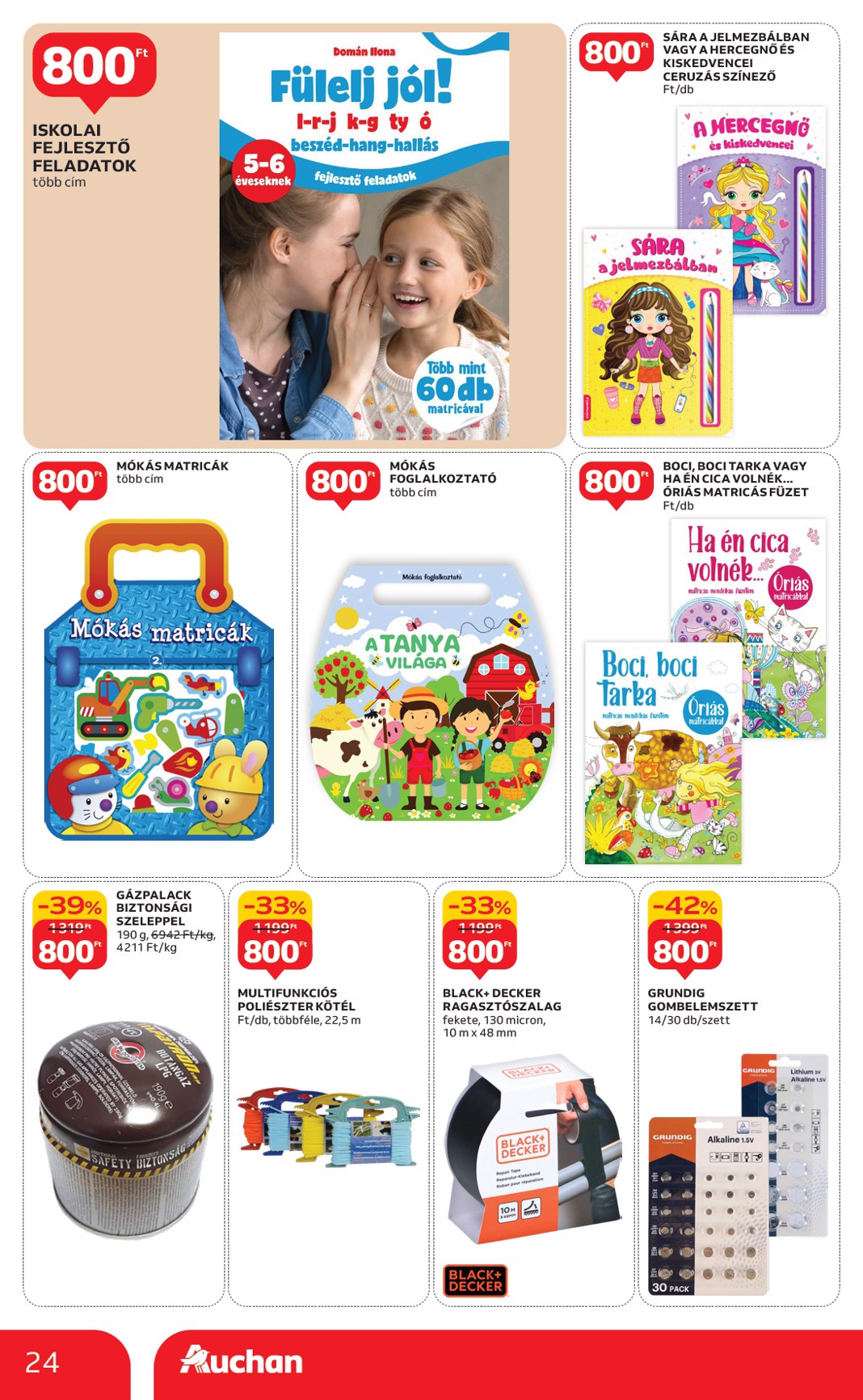 auchan - Auchan - Indítsd okosan az évet - Hipermarket ajánlatiank akciós újság, érvényes 01.15. - 02.04. - page: 24