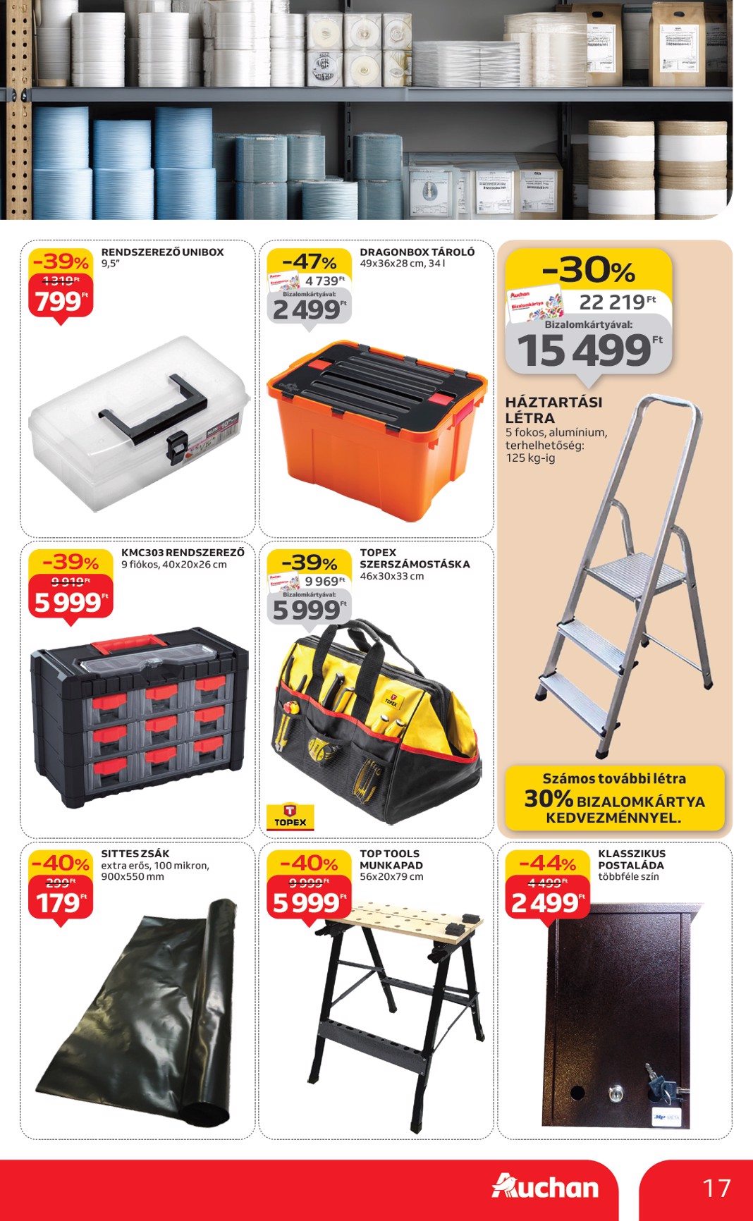 auchan - Auchan - Indítsd okosan az évet - Hipermarket ajánlatiank akciós újság, érvényes 01.15. - 02.04. - page: 17