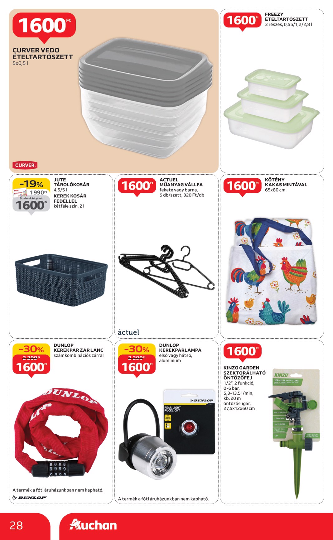 auchan - Auchan - Indítsd okosan az évet - Hipermarket ajánlatiank akciós újság, érvényes 01.15. - 02.04. - page: 28